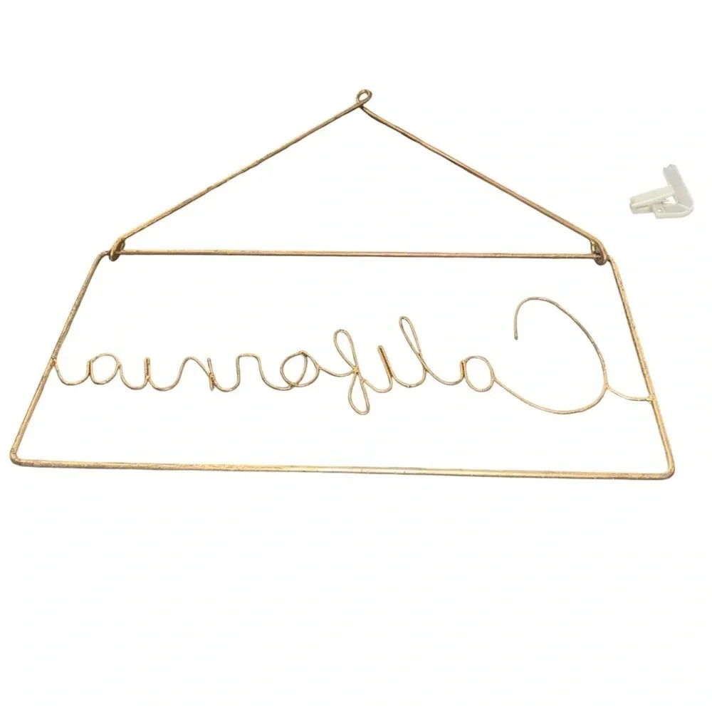 Gold metal california wall hanging - Picture 8 of 12